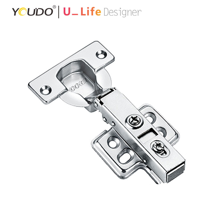 YOUDO 40mm Cup Soft Close Hydraulic Clip-on Hinge YD-405 Slide-on Wooden Cabinet Concealed Door Hinge