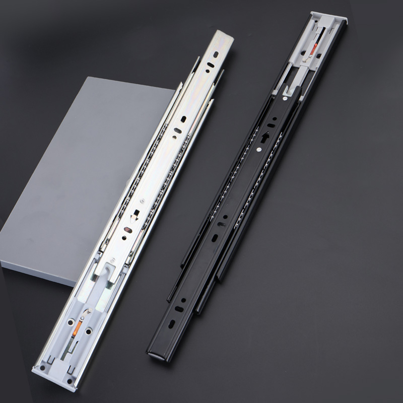 YOUDO 45MM Rebound Ball Bearing Rails Track Guide Glides Runners YD-PO45 Push to Open Drawer Slide (5).jpg