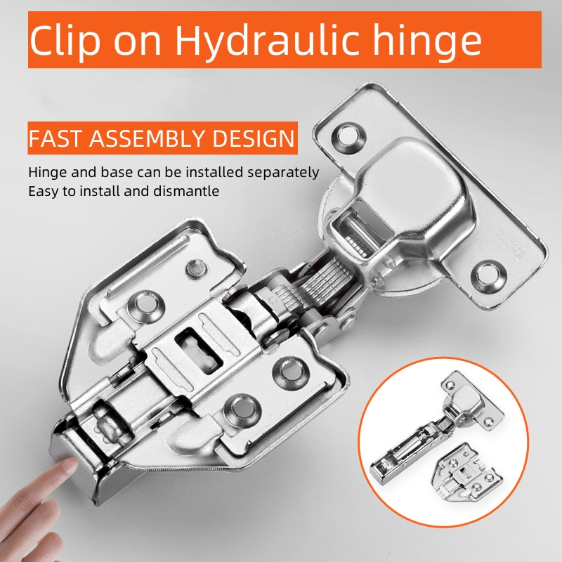 YOUDO 3D Adjustable PD622 Cabinet Hinge Clip On Soft Close Hydraulic Hinges (6)