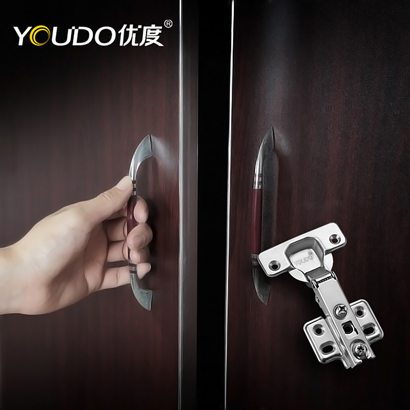 YOUDO Concealed Iron Cabinet Hinge YD-271 One Way Normal 105 Degree 2 Holes Furniture Hinges