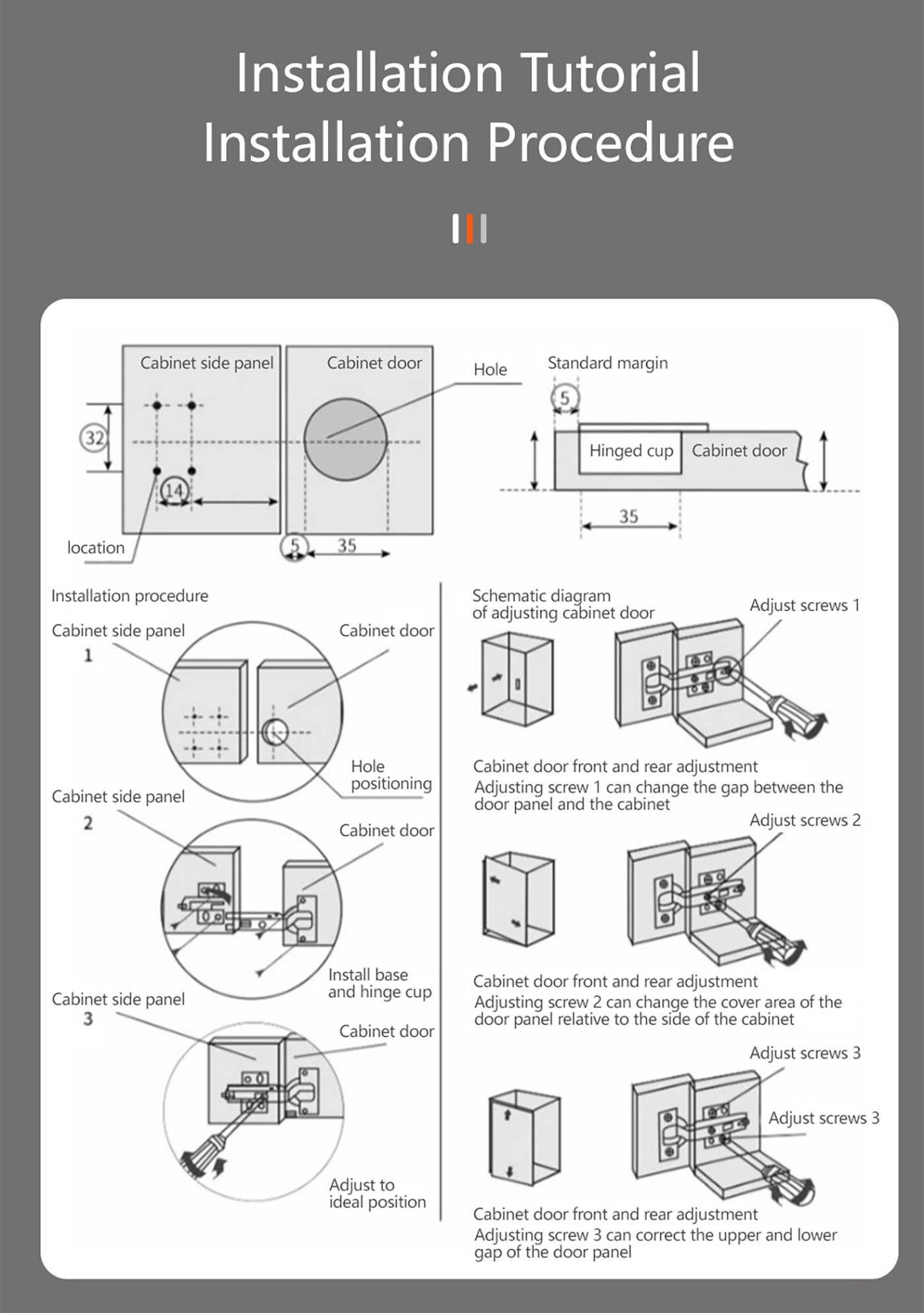 YD-367 Furniture Hardware Corner Short Arm Hinge Concealed Hidden Cabinet Door Hingesm52