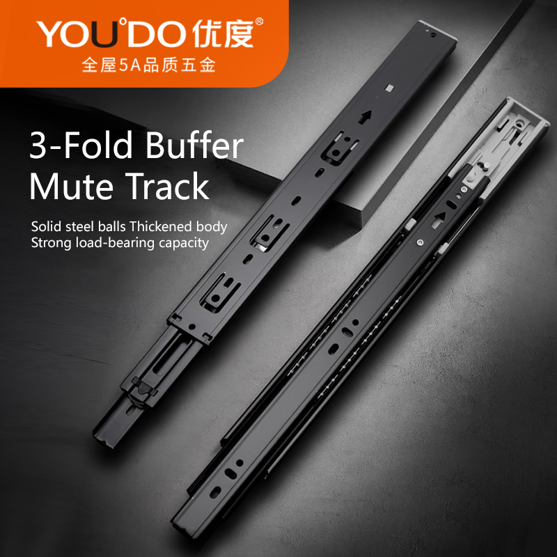 YOUDO HD45 3-fold Full Extension Ball Bearing Slide Mute Drawer Slide (2).jpg
