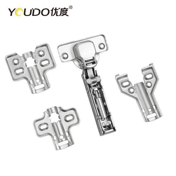 YOUDO Factory Direct 35mm Adjustable Soft Closing Hinges YD-605 Iron Clip-on Hydraulic Concealed Hinge for Furniture Kitchen Cabinet