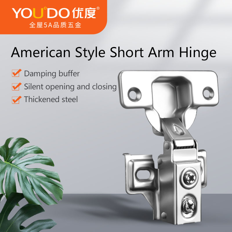 YOUDO Furniture Hardware YD-D367 Short Arm Bisagra De Puerta Soft Closing Bisagra De Puerta  Hydraulic Hinge for Narrow Cabinet Door