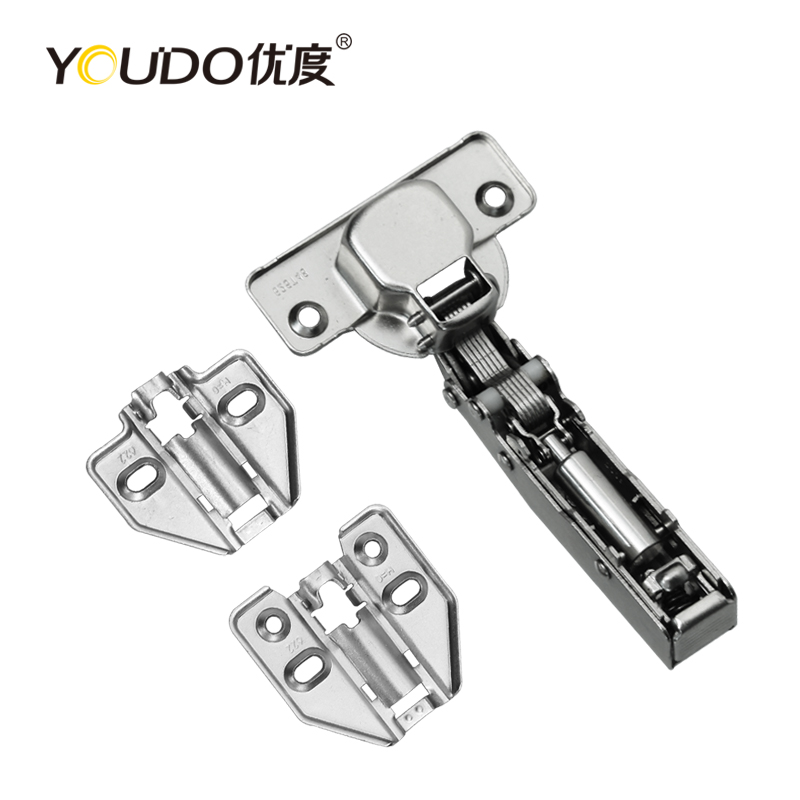 YOUDO Furnitures Damping Hinges 35 Cup Kitchen Hinges P622 4 Holes Clip on Soft Closing Hydraulic Hinges