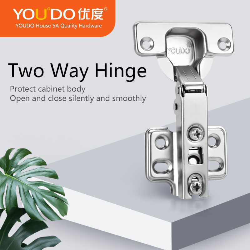 Furniture Hardware Kitchen Cabinet Hinge YD-261 Two Way Concealed Accessories Iron Furniture Hinges for Cabinet Doors