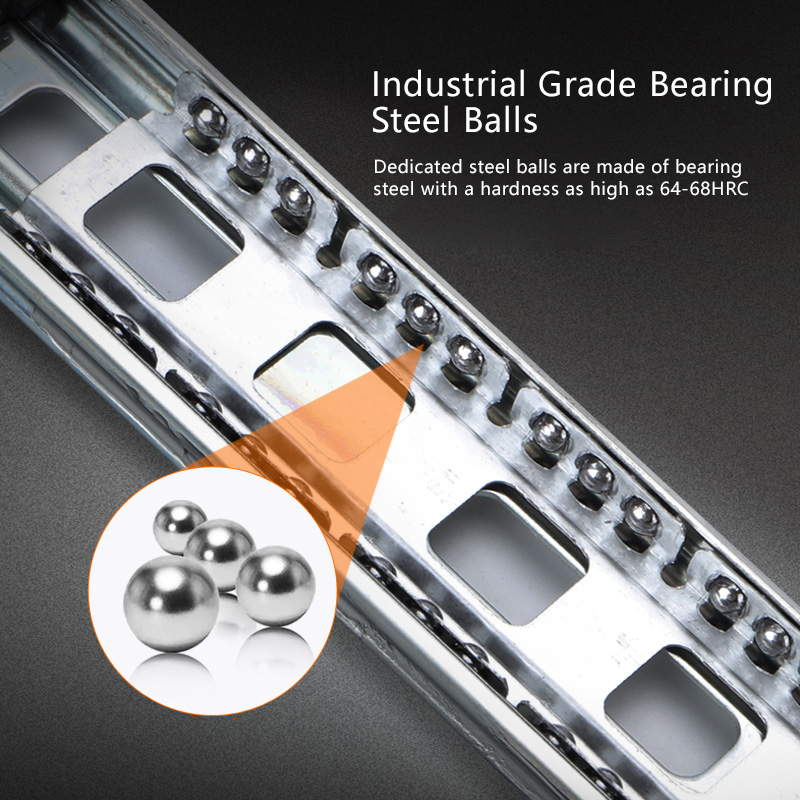 YOUDO 45MM Rebound Ball Bearing Rails Track Guide Glides Runners YD-PO45 Push to Open Drawer Slide (4).jpg